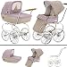 Inglesina SYSTM12CML Classica Pram and Seat with Raincover - Camelia pink