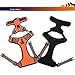 OLizee® New No Pull Dog Harness Outdoor Adventure Reflective Markings Pet Vest with Handle Adjustable Protective Nylon Walking Pet Harness Variety of Sizes and Colors,Orange M