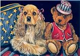 Cocker Spaniel and Toy Bear Note Cards