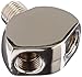 Kegco LH BF13R06 Co2 Regulator Y Splitter, Chrome
