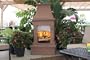 Pacific Living 2001126 Fireplace - Desert Tan with Marble