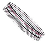 Adidas Women's Hair Sportsbands - Blk/Wht/Bloom/Diva (6 per pack)