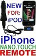 FM Transmitter w/ Remote & Car Charger for iPod Touch iPhone 3G