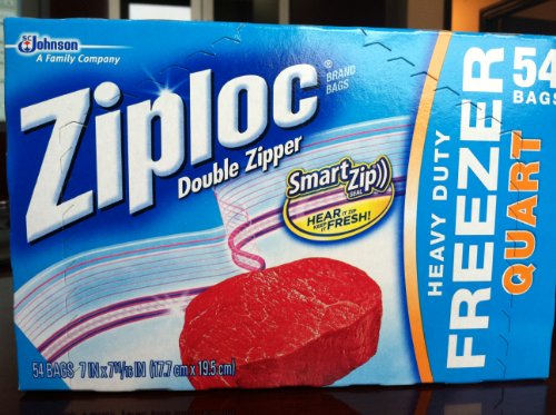 More Ziploc Quart Freezer Bags - 54-Count