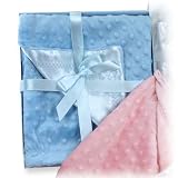Blue Boxed Bumpy Blanket