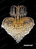 Chandelier 30% lead Crystal # SR2047ag Size W16 x H18