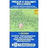 Prealpi e Dolomiti Bellunesi: Wanderkarte Tabacco 024. 1:25000