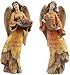 Set of 2 Joseph's Studio Harvest Fall Driftwood Angel Figures 11.5"