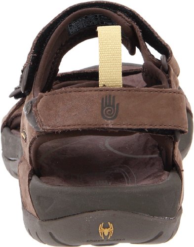 Teva Men's Tanza Leather Brown Sandal 1000183 7 UK, 8 US