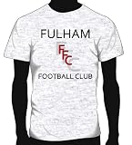 Fulham Basic Logo Soccer Tee, Adult X-Large - Ash Grey