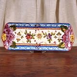 Artisan Red-Burdeos Style Narrow Platter