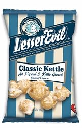 LesserEvil Classic Kettle Corn, 6.5-Ounce Bags (Pack of 12)