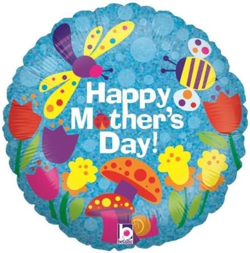 Happy Mothers Day Garden 18" Holographic Foil Balloon