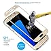 Galaxy S7 Screen Protector, JETech Tempered Glass Full Screen Screen Protector Film for Samsung Galaxy S7 (Gold)