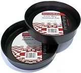 from Lets Cook WonderBake WonderBake set of 2 Loose Base 8 Inch Round Victoria Sandwich Cake Tins for Baking Model LC317119