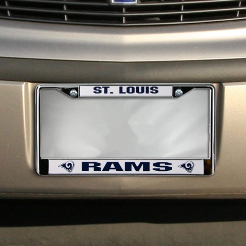 St. Louis Rams Chrome License Plate Frame