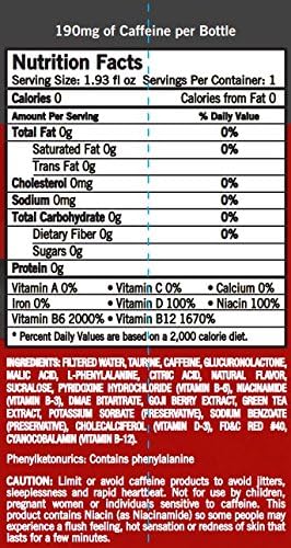 Dollar Shots Club - Berry 30 Pack of Affordable Energy Shots Compared to 5 Hour Energy