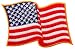 American Flag Embroidered Patch Waving USA United States of America Iron-On Military Uniform Emblem