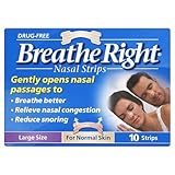 Breathe Right Nasal Srips - 10 Pack - Natural - Large