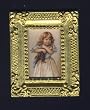 Dollhouse Artwork Framed Print of a Girl & Her Kitty