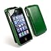 Tuff-Grip superflach Leder Tasche case f�r Apple iPhone 4 / 4G /4S (British Racing Green / gr�n)
