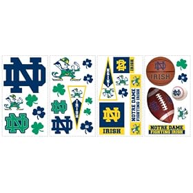 RoomMates RMK1065SCS University of Notre Dame Peel & Stick Wall Decals