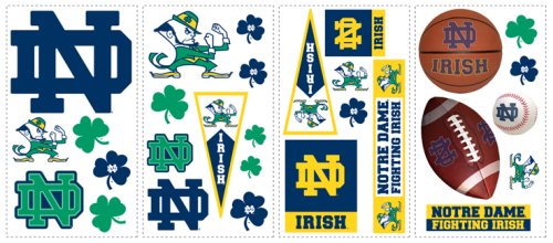 RoomMates RMK1065SCS University of Notre Dame Peel & Stick Wall Decals