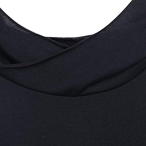 Fashion Womens Black Color Hooded Sweatshirt Bodycon Sports Hoodie Tunic Tops (Large)