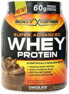 Body Fortress Whey Protein Powder, Chocolate, 31.2 Ounces (Pack of 2)