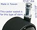 Oajen caster socket for 7/16