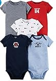 カーターズ Carter's 男の子用　半袖ボディースーツ5枚セット ロンパース 出産祝い スポーツ (6months(61~67cm))