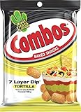 Combos 7 Layer Dip Tortilla Baked Snacks, 6.3 Ounce Bag (Pack of 12)