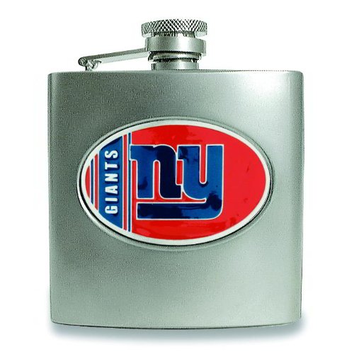 NFL New York Giants Stainless Steel Hip Flask 6oz