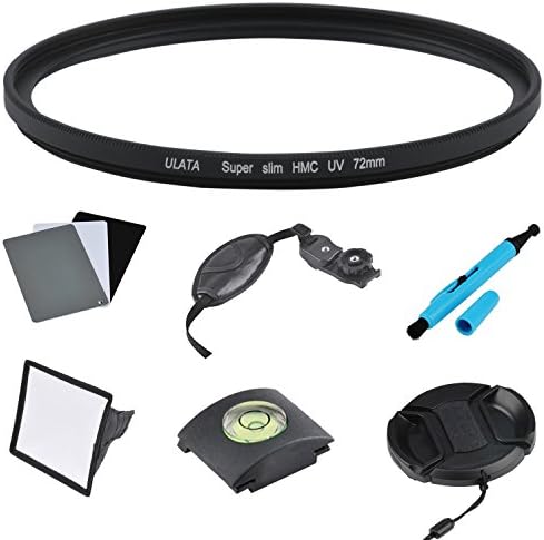 ULATA 72mm UV Filter Super Slim HMC UV Filter Kit For Canon EF 15-85mm 18-200mm 28-135mm 28-200mm IS USM Lens Black