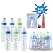 Luvable Friends BPA Free E-Z Grip Bottles, 12-Pack, Blue Set, with Free Gift