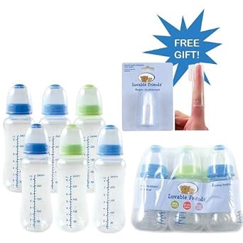 Luvable Friends 6 Pack Bpa Free Waisted
