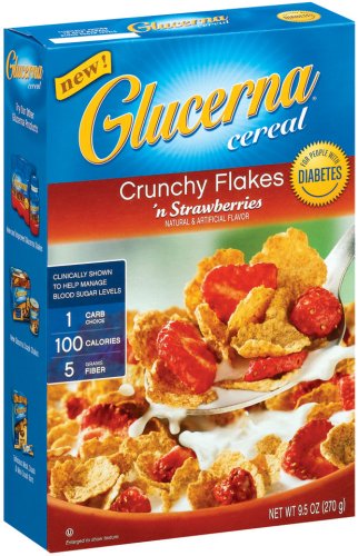 Glucerna Crunchy Flakes N Strawberries Cereal (Pack of 4)