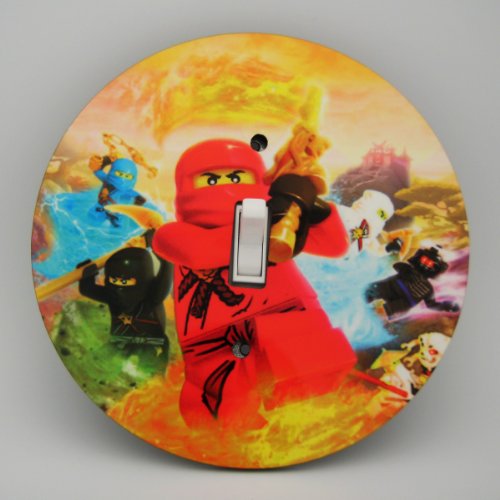 Ninjago Group Light switch Cover 5 Inch Round (12.5 cms) Switch plate Switchplate