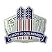 9-11-01 Remembrance Patriotic Pentagon & Twin Towers Lapel Hat Vest Pin