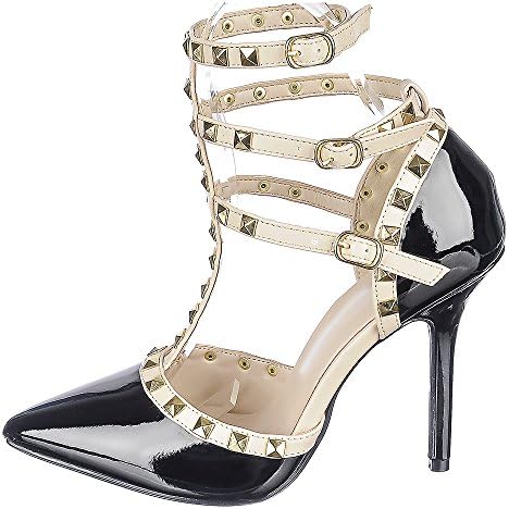 Shiekh Adora-55N Dress High Heel - Black/Natural Size 6.5