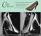 Cybrtrayd D055AB High Heel Shoe Chocolate Candy Mold Bundle with 2 Molds and Exclusive Cybrtrayd Copyrighted 3D Chocolate Molding Instructions