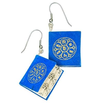 Om Lotus Mantra Earrings