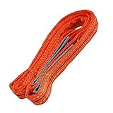 iimono117　ナイロンスリング ベルトスリング 全長3m オレンジ / 強度 耐荷 耐久 本格仕様 ベルト幅 25mm 荷物 吊り上げ 耐荷重 400kg パワフルスリング 荷吊りベルト 牽引ロ