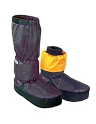 Shoes: TAIGA Expedition Booties - Mens & Womens Water-Resistant Down-Filled Booties Footwarmers, Black, MADE IN CANADA, Medium (up to mens shoe size 9, womens 10) - TAIGA