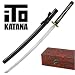 Samurai Sword Black Battle Full Tang ITO Katana Gift Box Model 218