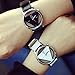 Unisex Unique Triangular Dial Watch Quartz Analog Quartz Wrist Watches Black