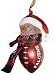 2.75" NFL Atlanta Falcons Striped Snowman Football Christmas Ornament