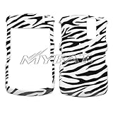Zebra Skin Phone Protector Cover for RIM BlackBerry 8300 (Curve), RIM Black ....