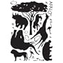 AFRICA SCENERY DECOR MURAL WALL PAPER STICKER