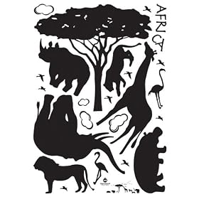 AFRICA SCENERY DECOR MURAL WALL PAPER STICKER